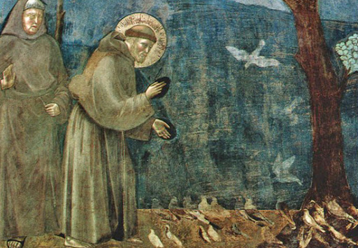ST FRANCIS AND THE BIRDS. LENT DAY 25.