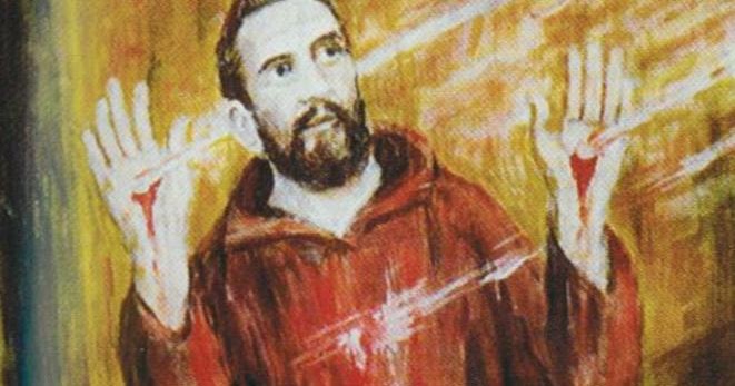 LOVE CAME DOWN…..  DAY 24.  ST FRANCIS AND THE STIGMATA