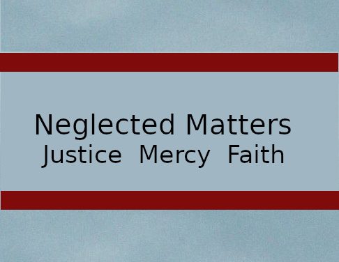 THOUGHT FOR THE DAY.  CHOOSING MERCY