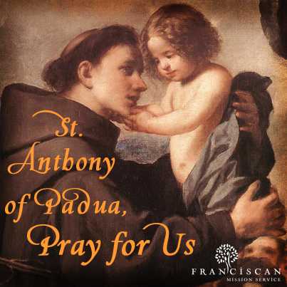 ST ANTHONY PATRON SAINT OF LOST AND FOUND. WMOF NOVENA 1