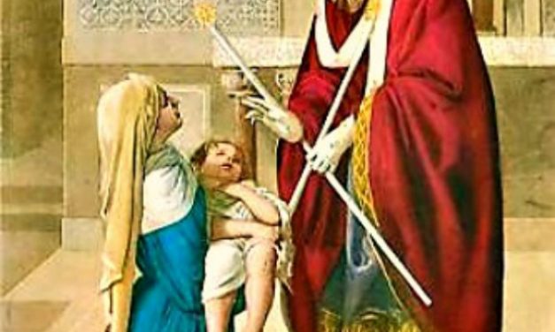 ST BLAISE AND A BLESSING OF THE THROATS