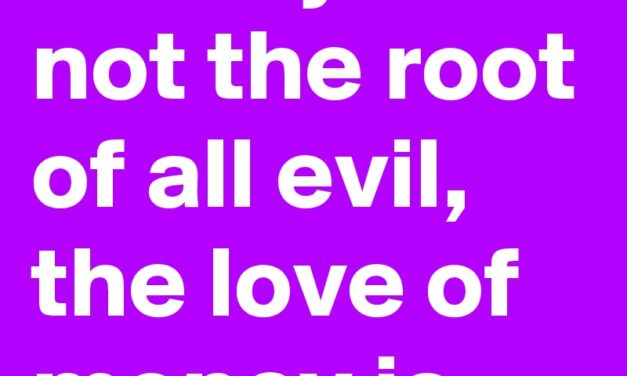 MONEY MANAGEMENT REQUIRES A SENSE OF BALANCE