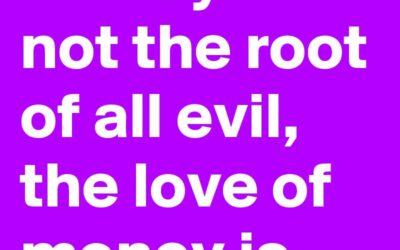 JUBILEE. NOVEMBER. THE IDOLATRY OF MONEY
