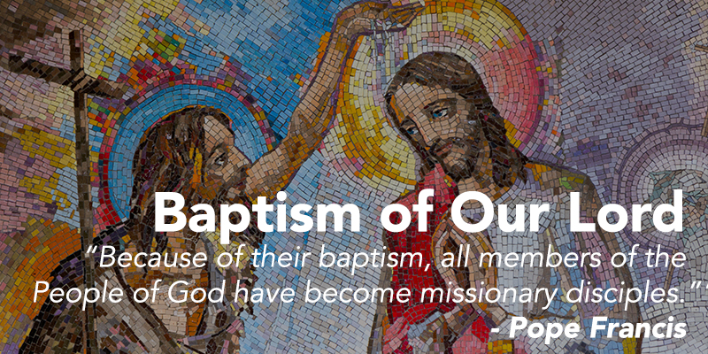THOUGHT FOR THE DAY.  SUNDAY.  BAPTISM OF THE LORD