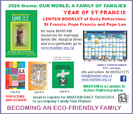 LENT AND FAMILY CELEBRATIONS YEAR OF ST FRANCIS.