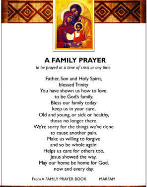 APRIL THOUGHTS FOR THE DAY. MARFAM 2026 OUR WORLD A FAMILY OF FAMILIES