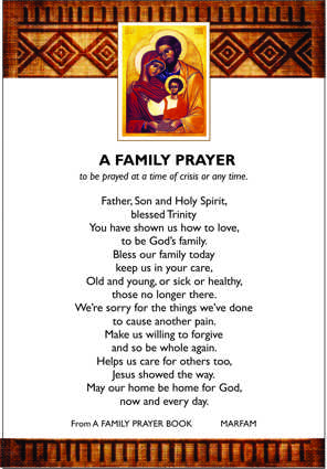 APRIL THOUGHTS FOR THE DAY. MARFAM 2026 OUR WORLD A FAMILY OF FAMILIES