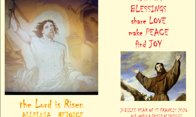 EASTER SUNDAY. YEAR OF ST FRANCIS. JESUS IN THE RESURRECTION HAS CONQUERED DEATH.