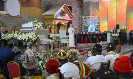 EASTERTIME YEAR OF ST FRANCIS.  GOD AND FAMILY WITH POPE LEO IN CAMEROON
