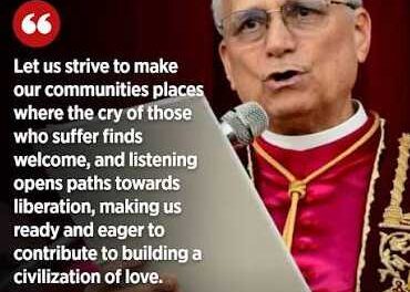THOUGHT FOR THE DAY. BUILDING THE CIVILISATION OF LOVE